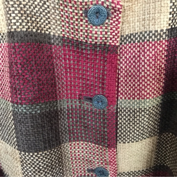 Alfred Dunner Tweed Plaid Jacket Sz18 Boxy Fall Colors Excellent Like New - Picture 6 of 6